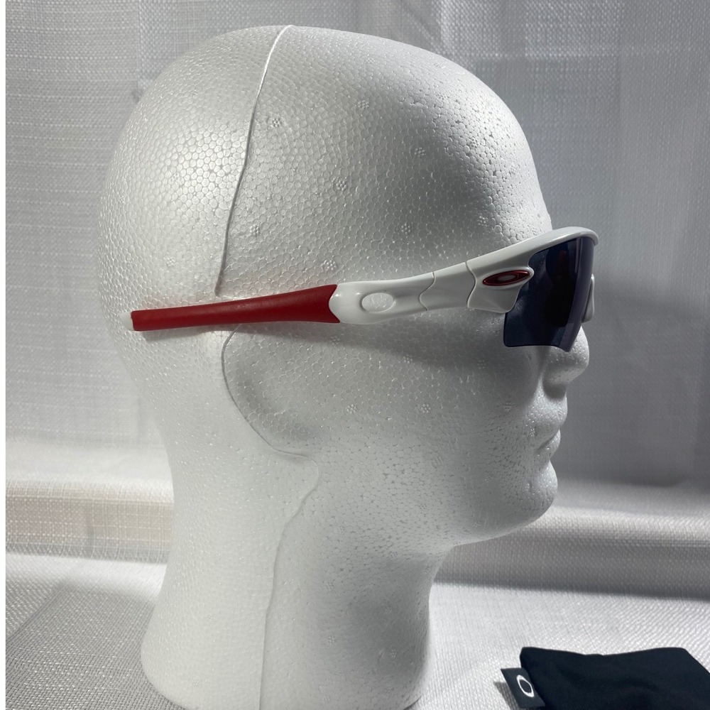 Oakley Radar Path Sunglasses White Red Blue Lens Sport Shield 09-6712 - Picture 8 of 11